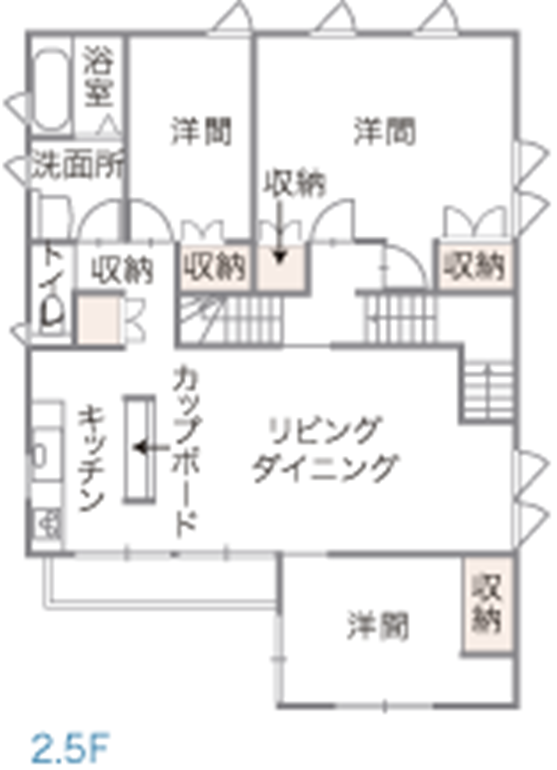 ミサワホーム二世帯間取り