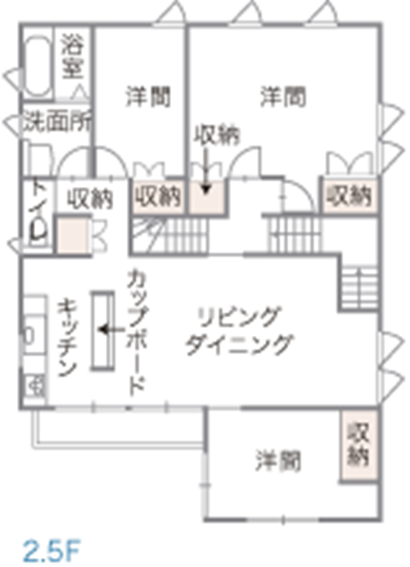 ミサワホーム二世帯間取り2
